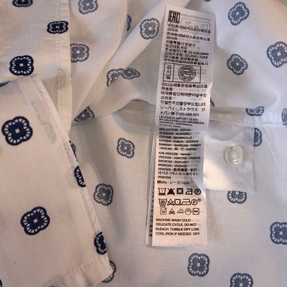 Levi's Mens Shirt Classic Camp Collar Relaxed Fit Size XL Short Sleeve New Gift - Picture 10 of 11